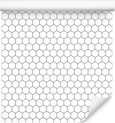 Produktbild von 10m VLIES TAPETE Rolle SECHSECKE Geometrisches Muster 3D 6398