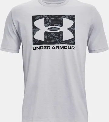 Produktbild von Under Armour Ua Abc Camo Boxed Logo Ss 011 011 Mod Gray Light Heather Xl
