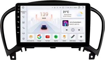 Obrázek produktu pro Autorádio s Bluetooth, CarPlay, kompatibilní s Apple a Android, stereo systém, navigace, automobilový navigační systém, pro Nissan Juke YF15 (2010–2014)