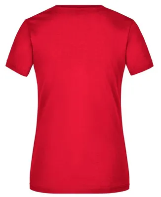 Produktbild von James and Nicholson - T-Shirt V-Ausschnitt für Damen LT2362 (XL) (Rot)
