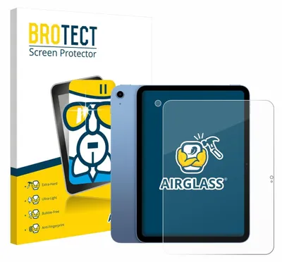 Produktbild von BROTECT Schutzglas für Apple iPad 10.9" 2022 10. Gen. (Display+Kamera) Schutzfolie Panzer Folie Glas Display Schutz klar