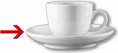 Produktbild von 6x Espresso Untertasse Kaffeeservice, Kaffeebecher