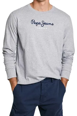 Produktbild von Pepe Jeans - T-Shirt für Herren, Regulär, Langärmlig NA753 (XL) (Grau)