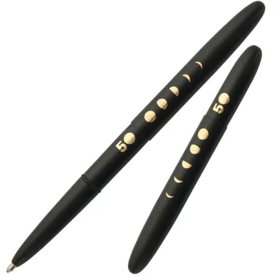 Productafbeelding van Fisher Space Pen 50. Jubileum, Bullet Space Pen, matzwart, met gravure van de maan