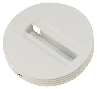 Image de Rosace pour adaptateur monophasé, blanc