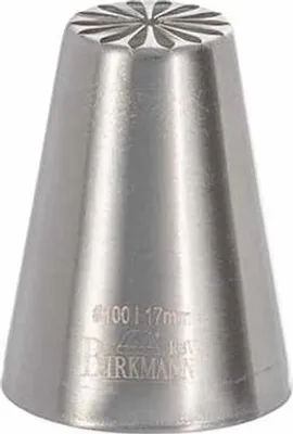 Produktbild von Birkmann Designtülle #100, Spritztülle, Garniertülle, Backzubehör, Edelstahl, Ø 1.7 cm, 411562