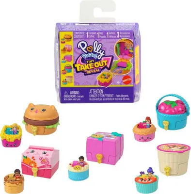 Obrázok produktu pre Zestaw kompaktowy Polly Pocket Przekąski Niespodzianki z akcesoriami