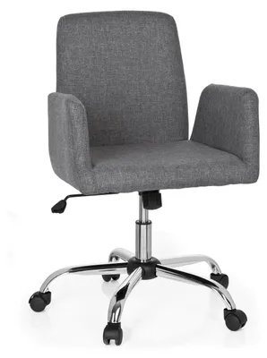 Produktbild von hjh OFFICE Home Office Bürostuhl FLOW Schreibtischstuhl mit Armlehnen Stoff Drehstuhl