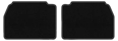 Immagine prodotto di Tappetini posteriori in moquette per Mercedes C 190 W201 1982-1993 (berlina) – 2 pezzi, neri, su misura – Wielganizator LUX
