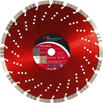 Produktbild von Diamanttrennscheibe Ultra Beton Ø 350 mm / Segmenthöhe 13 mm / Bohrung 25,4 mm