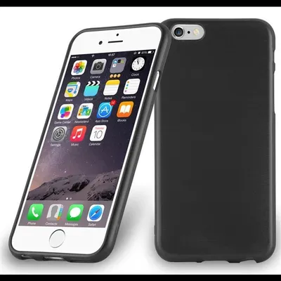 Image de Cadorabo Housse pour Apple iPhone 6 PLUS / 6S PLUS Housse de protection en noir Housse TPU silicone Etui Case Cover