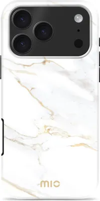 Produktbild von MIO iPhone 17 Pro MagSafe Hülle Hardcase Backcover - White Marble