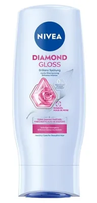 Obrázok produktu pre NIVEA Diamond Gloss, Ženy, Neprofesionálny vlasový kondicionér, Všetky farby, Lesk, Posilnenie, 200 ml, Fľaša
