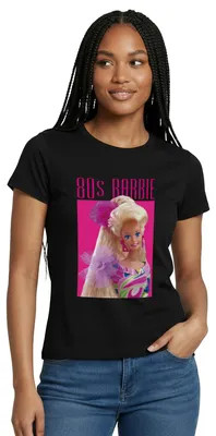 Produktbild von Spreadshirt Barbie Porträt Charakter 80er Barbie 80er Jahre Frauen T-Shirt, XXL, Schwarz