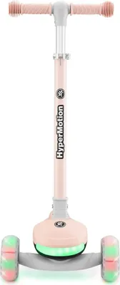 Produktbild von HyperMotion LUMI 3in1 Kinderroller mit LED-Beleuchtung, Sitz höhenverstellbar, klappbar, PolyurethanRäder, T-Bar Lenker, bis 50 kg, für Kinder ab 1 Jahr