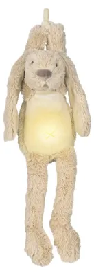 Obrázok produktu pre Happy Horse králik Richie nočné svetlo - upokojujúce zvuky - béžová - 34cm - darček pre dieťa