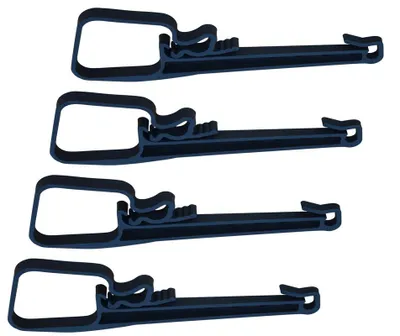 Produktbild von 4 Stück - Knott Seilzughalter, Achshalter Bremsseilhalter 80x80 - Knott Nr. 408202.001 Kunststoff