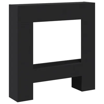 Zdjęcie produktu dla vidaXL Obudowa kominka czarna 81x18x82 cm materiał drewnopochodny