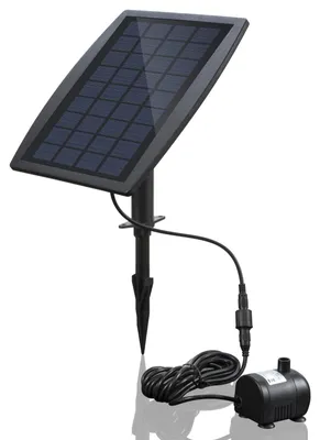 Solarbrunnenpumpe 2,5 W mit Panel für Vogeltränke, Teich, Garten