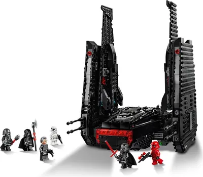 Produktbild von LEGO 75256 Star Wars Kylo Rens Shuttle, Raumschiff-Bauset mit 2 Spring Shootern, Der Aufstieg Skywalkers Kollektion