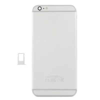 Produktbild von für iPhone 6P Akkudeckel Backcover Silber Akkufachdeckel Kameraglas