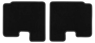 Produktbild von Velours-Fußmatten Hinten für Opel Adam 2012- (Schrägheck) – 2-tlg, Schwarz, passgenau – Wielganizator LUX