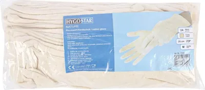 Produktbild von HYGOSTAR Baumwollhandschuhe Nature | 12 Paar : XL Größe: XL