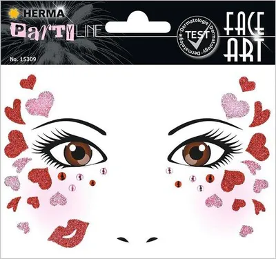 Productafbeelding van Gezichtsstickers en Tijdelijke Tattoos voor Carnaval en Feesten -  Getest