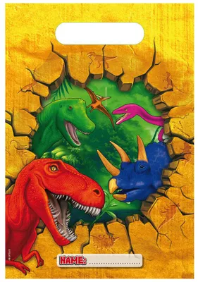 Produktbild von Dinoparty Dinosaurier Partytüten Partybags 6 Stück