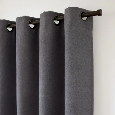Produktbild von MOONDREAM Akustikvorhang 3in1 | Lärmschutz | Thermoisolierung | 100% Verdunkelung | Patentierte Technologie | Ösen | Grau MC09 | 130B x 250H cm