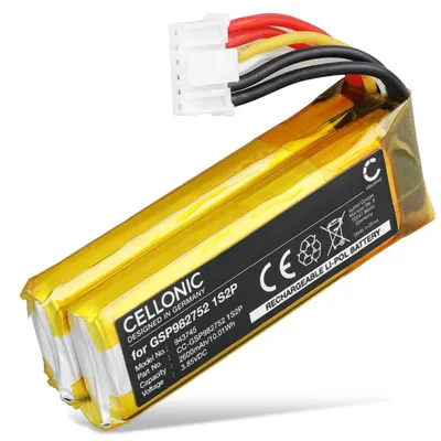 Produktbild von CELLONIC Akku für Lautsprecher Kompatibel mit JBL Grip, GSP982752 1S2P - (2600mAh, 3.85V)