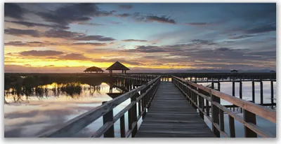 Produktbild von Tulup Leinwand-Bilder 120x60 Wandbild Canvas Kunstdruck Brücke Architektur