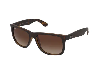 Produktbild von Ray-Ban JUSTIN CLASSIC, Erwachsener, Uni, Quadratisch, Schildkröte, Nicht-polarisierte Linse, Nylon