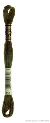 Obrázok produktu pre DMC, priadza na výšivku, séria Mouline Special, 117mc - 936, 6 nití, 8 metrov