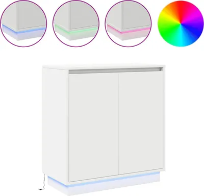 Obrázok produktu pre LED komoda pre Biela 71 x 34,5 x 75 cm Kompozitné drevo