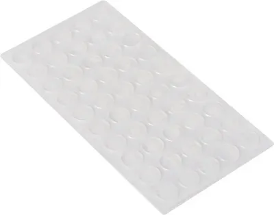 Obrázek produktu pro Walteco Tlumič dvířek, průměr 10mm, transparentní, 50 ks