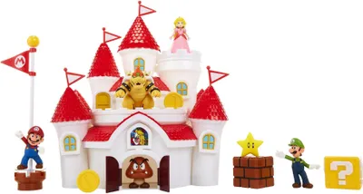 Produktbild von Nintendo Super Mario Deluxe Feature Spielset mit 5 Vinyl Figuren 6,5 cm