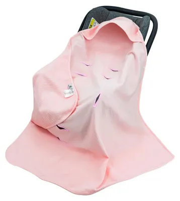Produktbild von Wickeldecke Babydecke - 90 x 90 cm - Baumwolle - Für Babyschale, Kinderwagen und Autositz