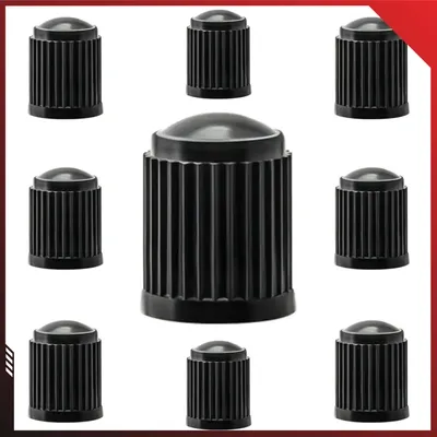 Produktbild von 10er Set: Dunlop Fahrrad Ventilkappen; Farbe: Schwarz