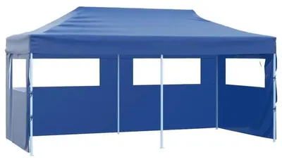 Image de Tente de jardin, matériau durable, design spacieux, couleur bleue, bleu