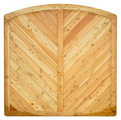 Produktbild von Ligna Gard Sichtschutzzaun Valencia gebogen 180x180 cm Holzzaun Lärche stabiler Rahmen 44x88 mm sehr stabil