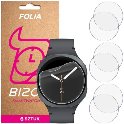 Produktbild von 6x Schutzfolie für den Bildschirm für Galaxy Watch 8 / 7 / 6 44 mm, Bizon Watch HydroFlex