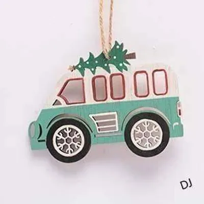 Obrázok produktu pre DECOLED Ozdoba, autobus, 12 x 9,5 cm, drevená