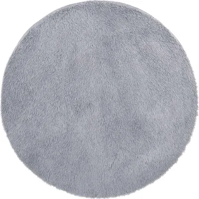 Produktbild von vidaXL Teppich Shaggy Hochflor NAVARRA Silbergrau 100x100 cm Polyester