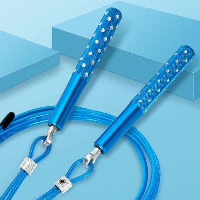 Produktbild von Springseil - Verstellbares Speed Springseil für Fitnessübungen für Erwachsene und Kinder