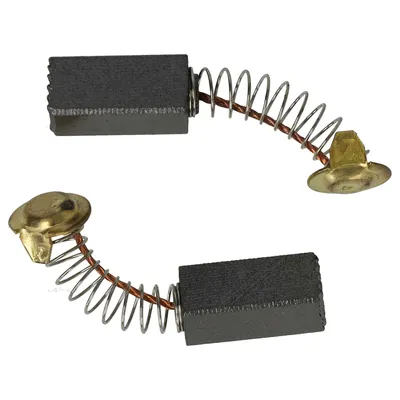 Produktbild von vhbw 2x Kohlebürste 17 x 6,5 x 6,5 mm Ersatz für Hitachi / Hikoki 999-035, 999035 für Elektrowerkzeug, Bohrhammer + Feder, Dunkelgrau