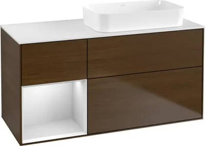 Produktbild von Villeroy & Boch V&B Waschtischunterschrank FINION 1200x603x501mm m Apl. Gl wh ma Regalelem
