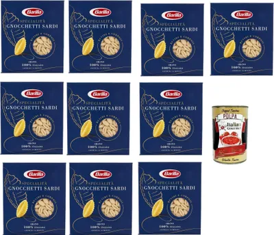Produktbild von 10x Pasta Barilla Specialità Gnocchetti sardi italienisch Nudeln 500 g pack + Italian Gourmet polpa 400g