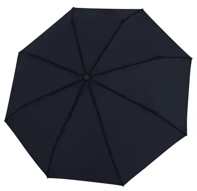 Produktbild von Knirps Taschenregenschirm Regenschirm Timber Duomatic Navy dunkelblau