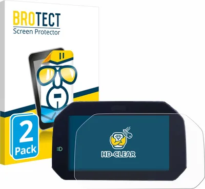 Produktbild von 2x Für BMW F 900 XR 2019 Connectivity TFT 6.5" Schutzfolie BROTECT Displayschutz Display Schutz Folie Klar Transparent